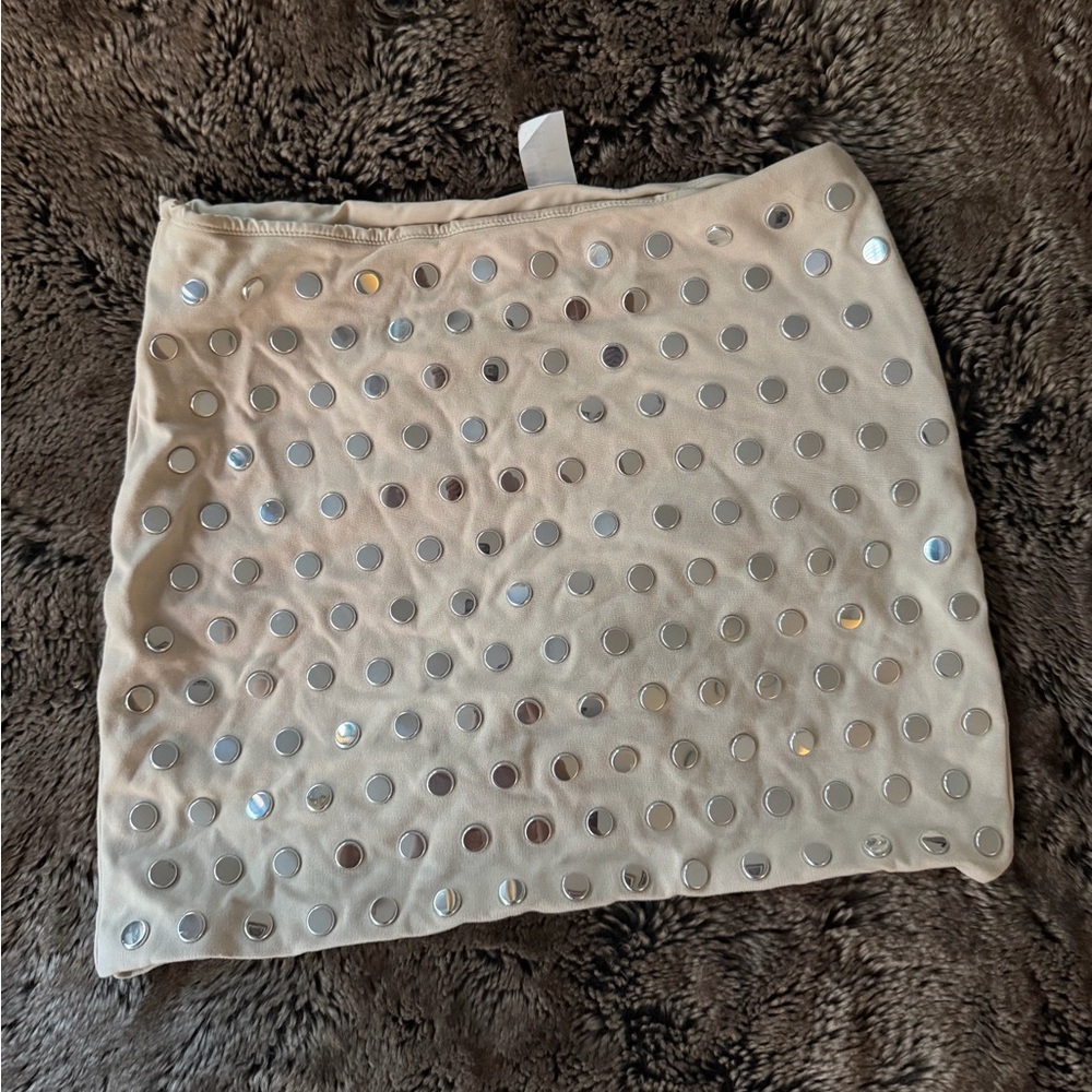 H&M Mirror Detail Mini Skirt